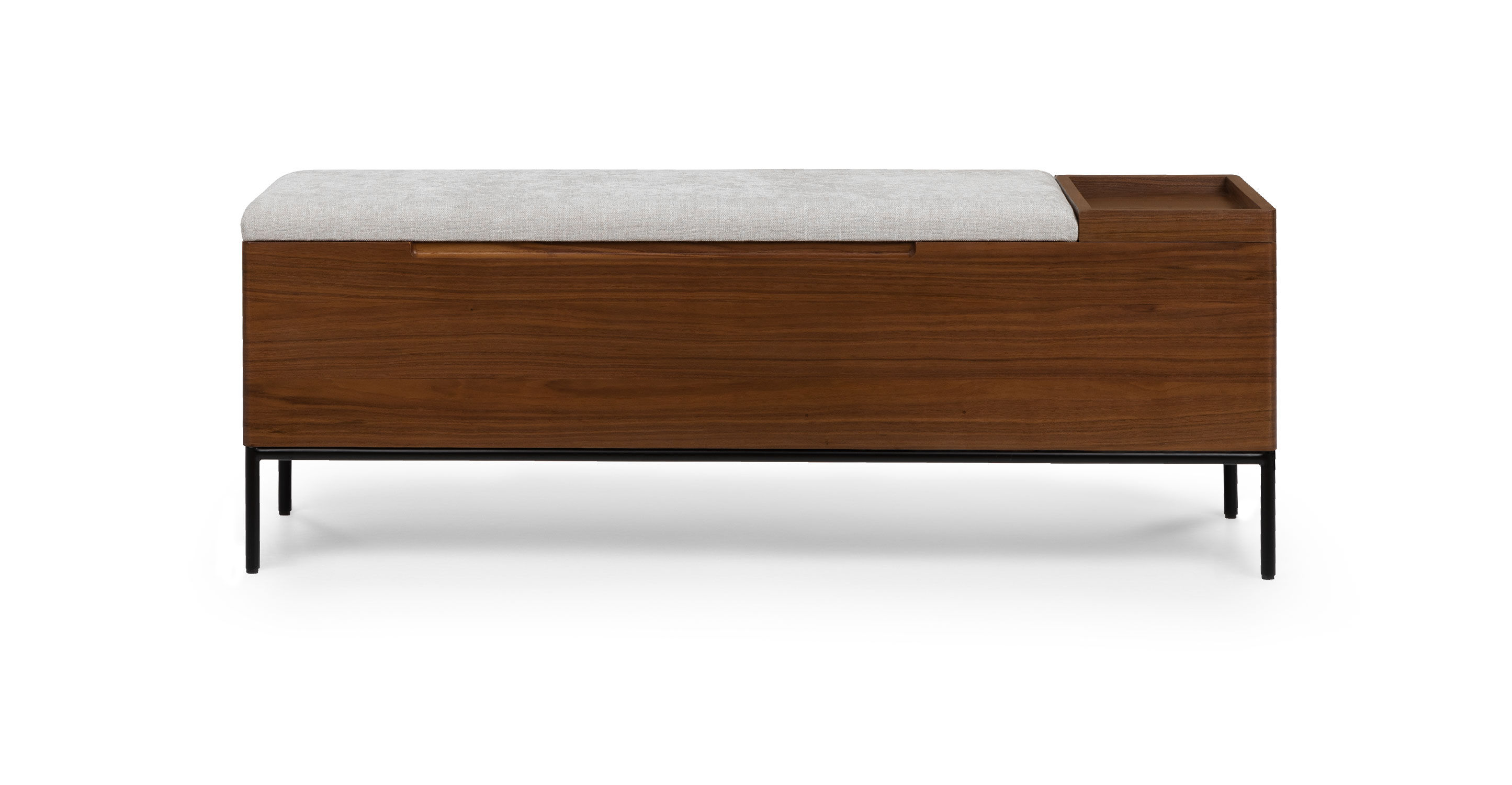 Thari Everest Gray Walnut Bench thumbnail 3
