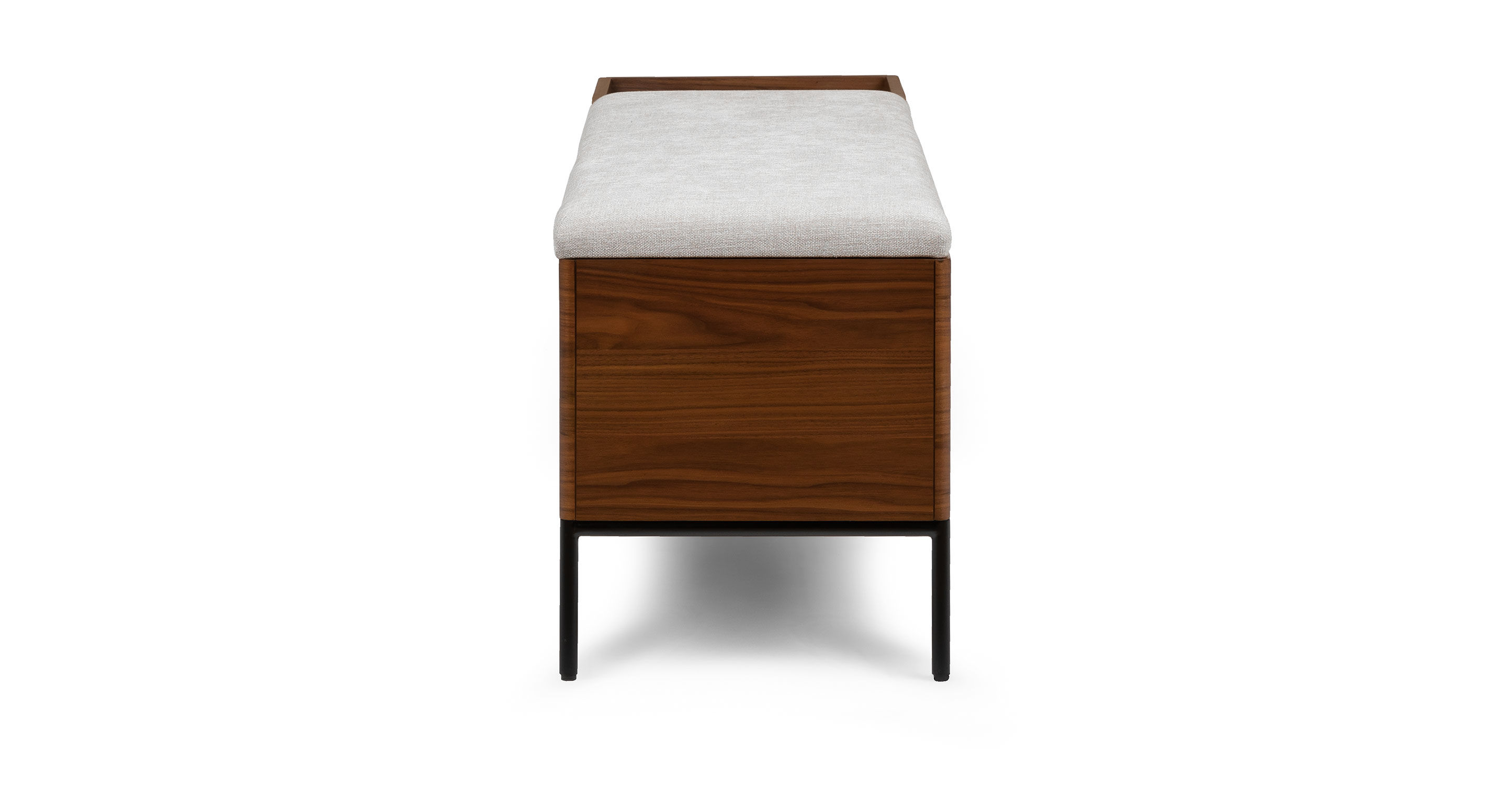 Thari Everest Gray Walnut Bench thumbnail 5