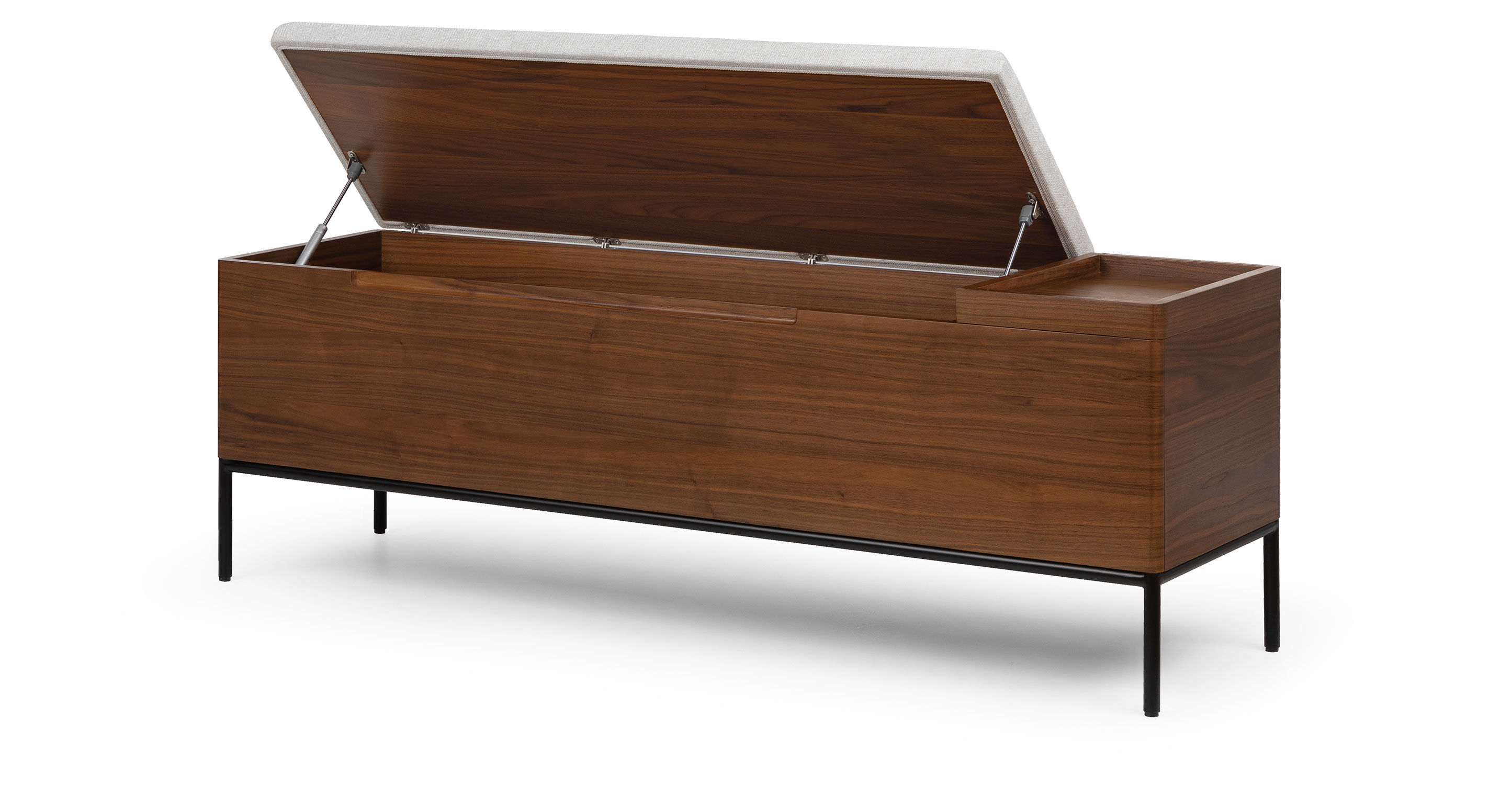 Thari Everest Gray Walnut Bench thumbnail 6