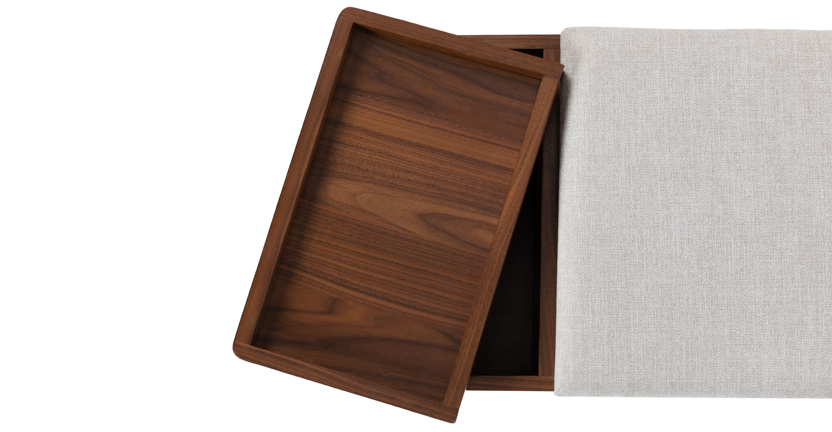Thari Everest Gray Walnut Bench thumbnail 7