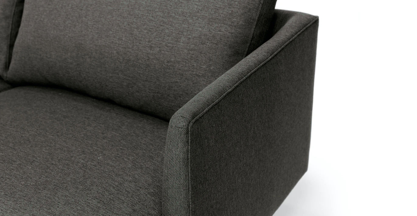 Burrard Graphite Gray Loveseat thumbnail 6