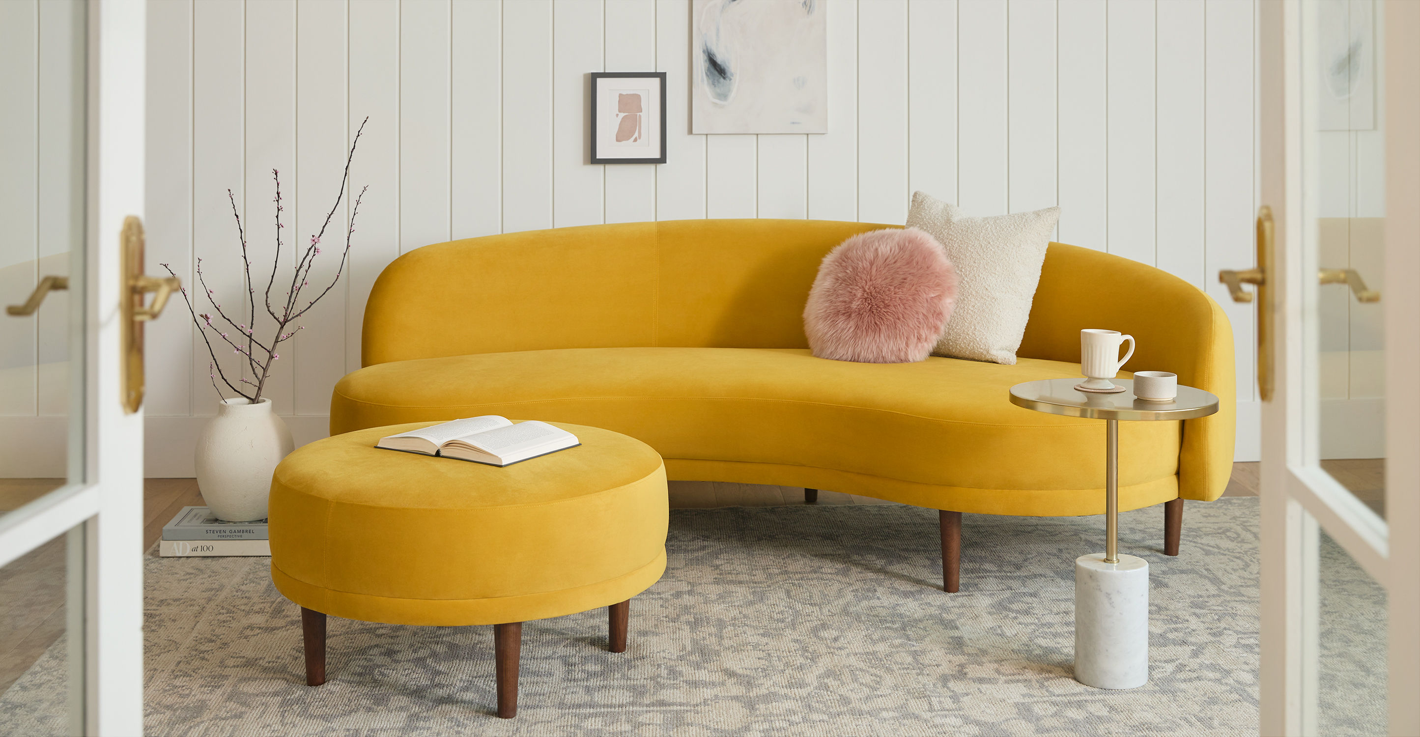 Kayra Harvest Gold Ottoman thumbnail 2