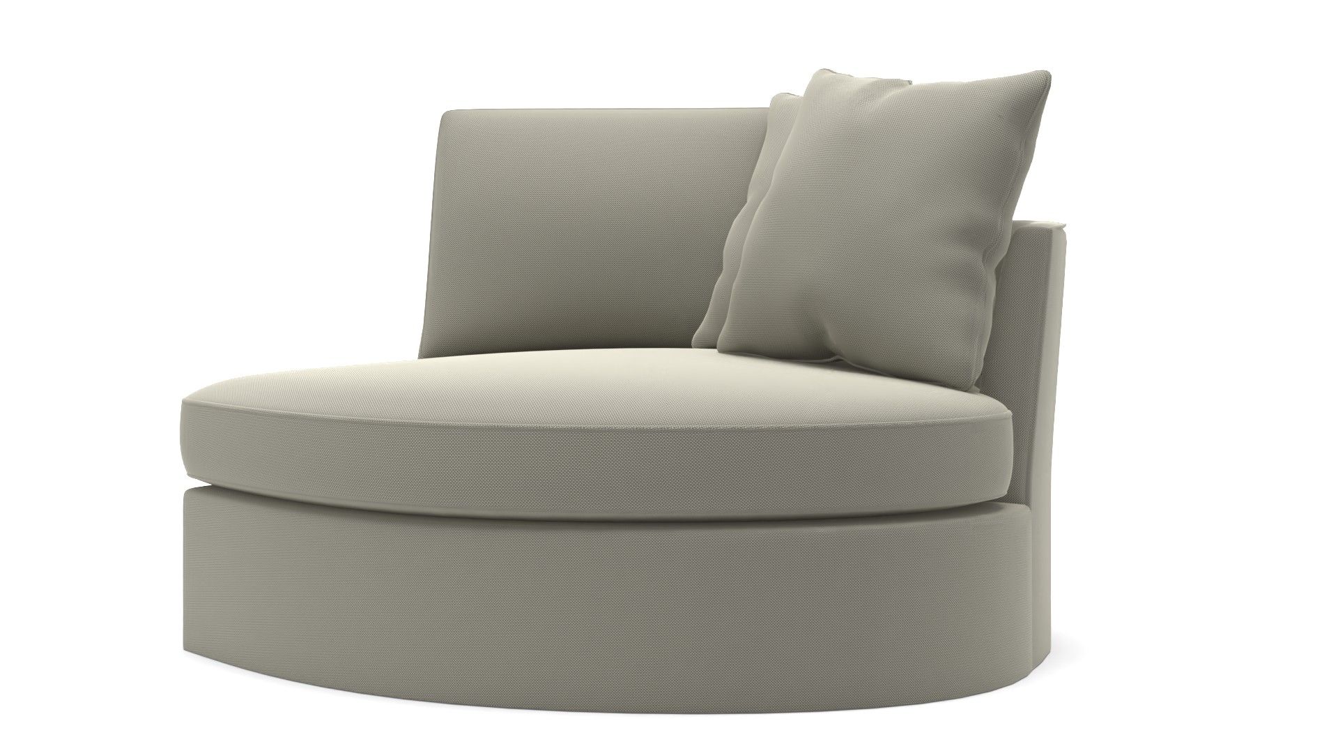 Pearce Roll Arm Slipcovered Sectional Right Arm Curved Chase thumbnail 2