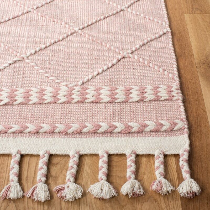 Geometric Handmade Tufted Beige Area Rug 6' x 9' thumbnail 4