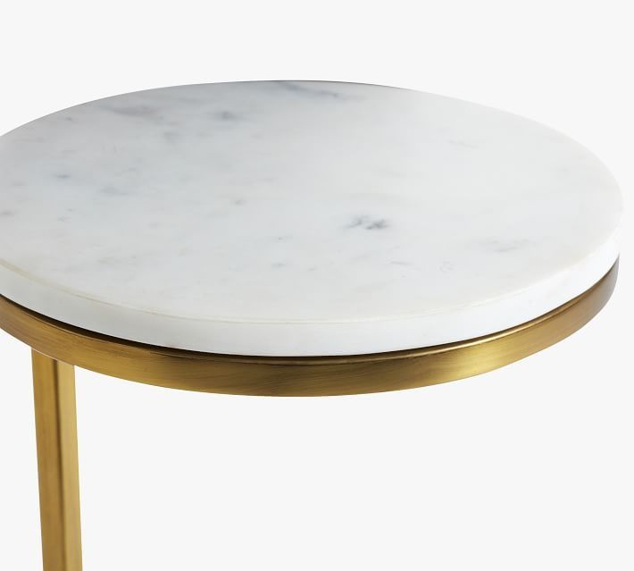 Delaney Round Marble C-Table (10") thumbnail 5