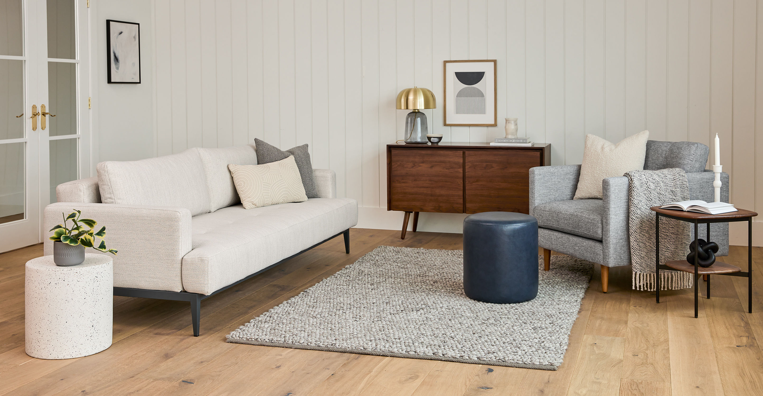 Solna Atelier Ivory Sofa Bed thumbnail 2