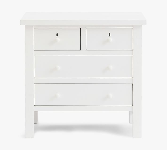 Farmhouse Drawer Nightstand - MONTAUK WHITE thumbnail 3
