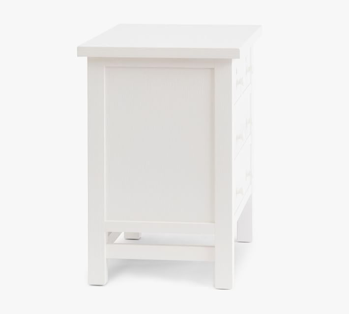 Farmhouse Drawer Nightstand - MONTAUK WHITE thumbnail 4