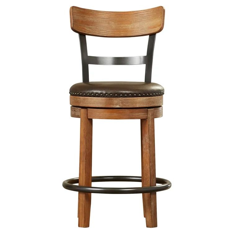 Goethe Bar and Counter Swivel Bar Stool thumbnail 3