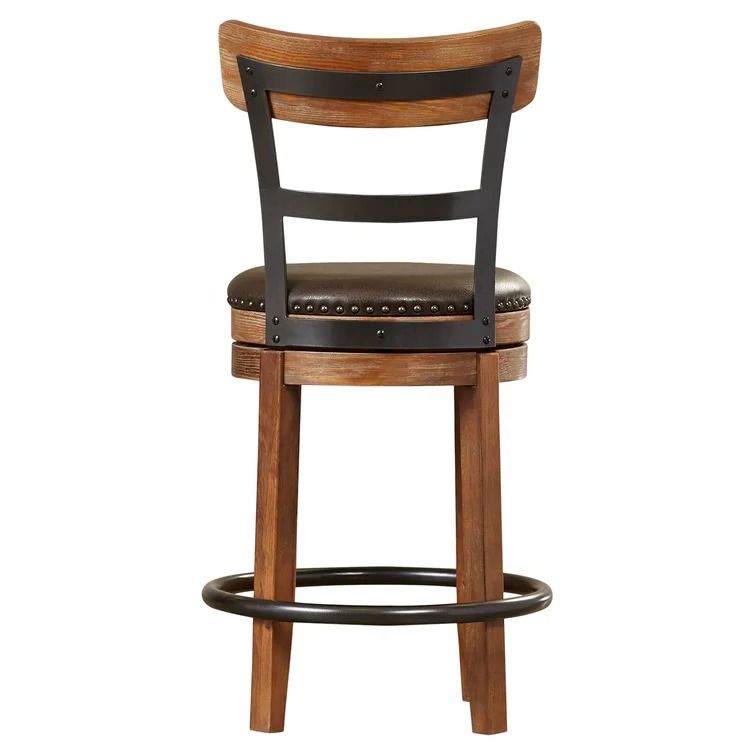 Goethe Bar and Counter Swivel Bar Stool thumbnail 4