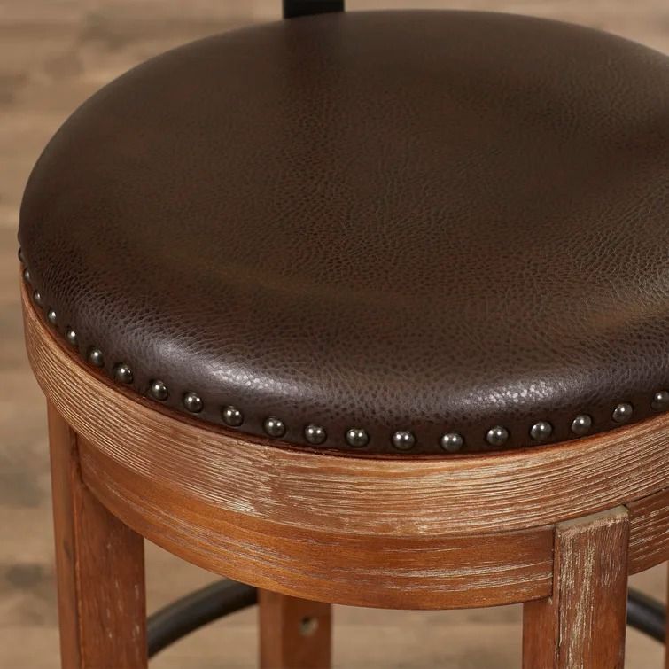 Goethe Bar and Counter Swivel Bar Stool thumbnail 6