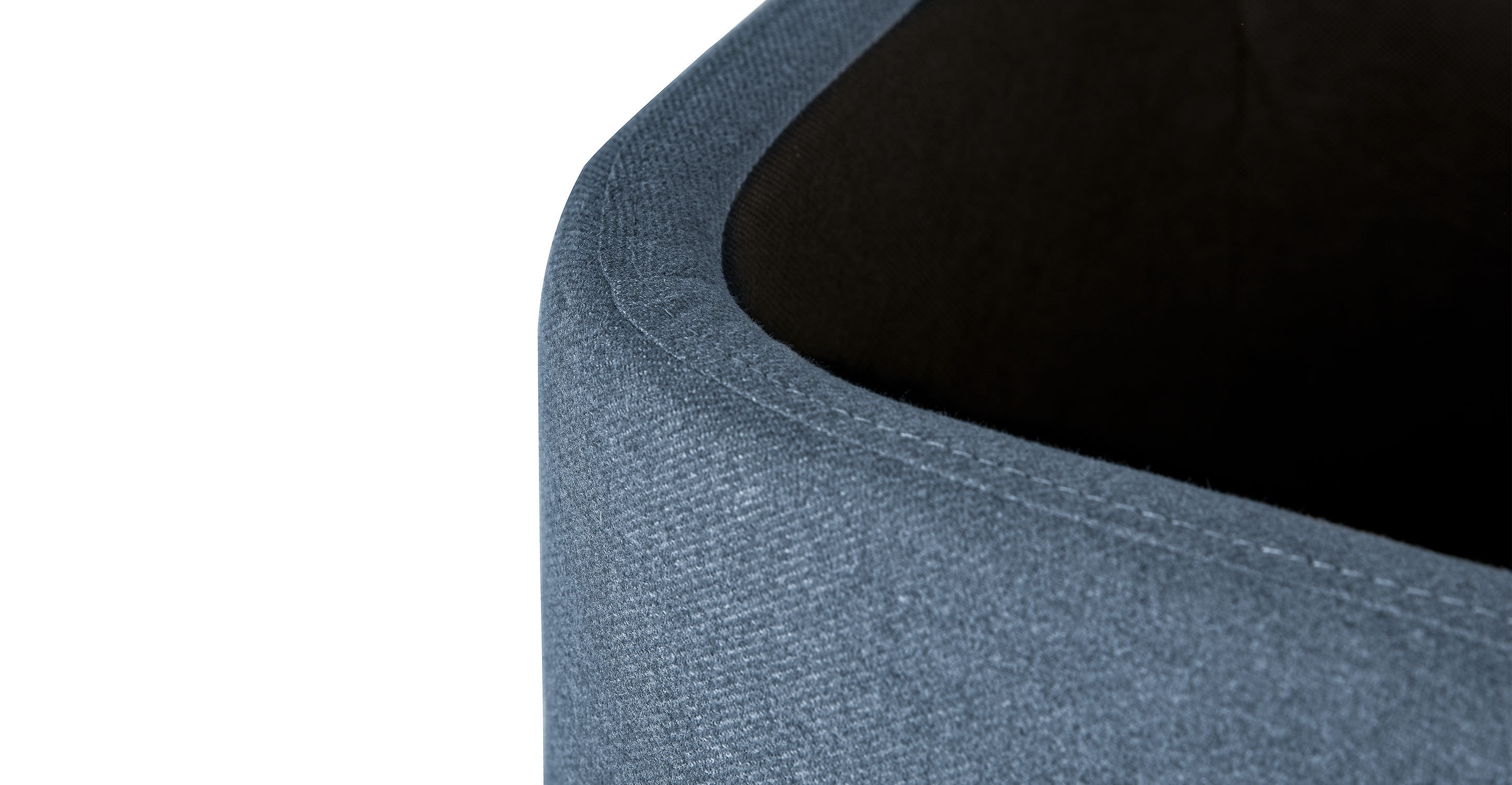 Maribo Blue Demure 19" Storage Ottoman thumbnail 6