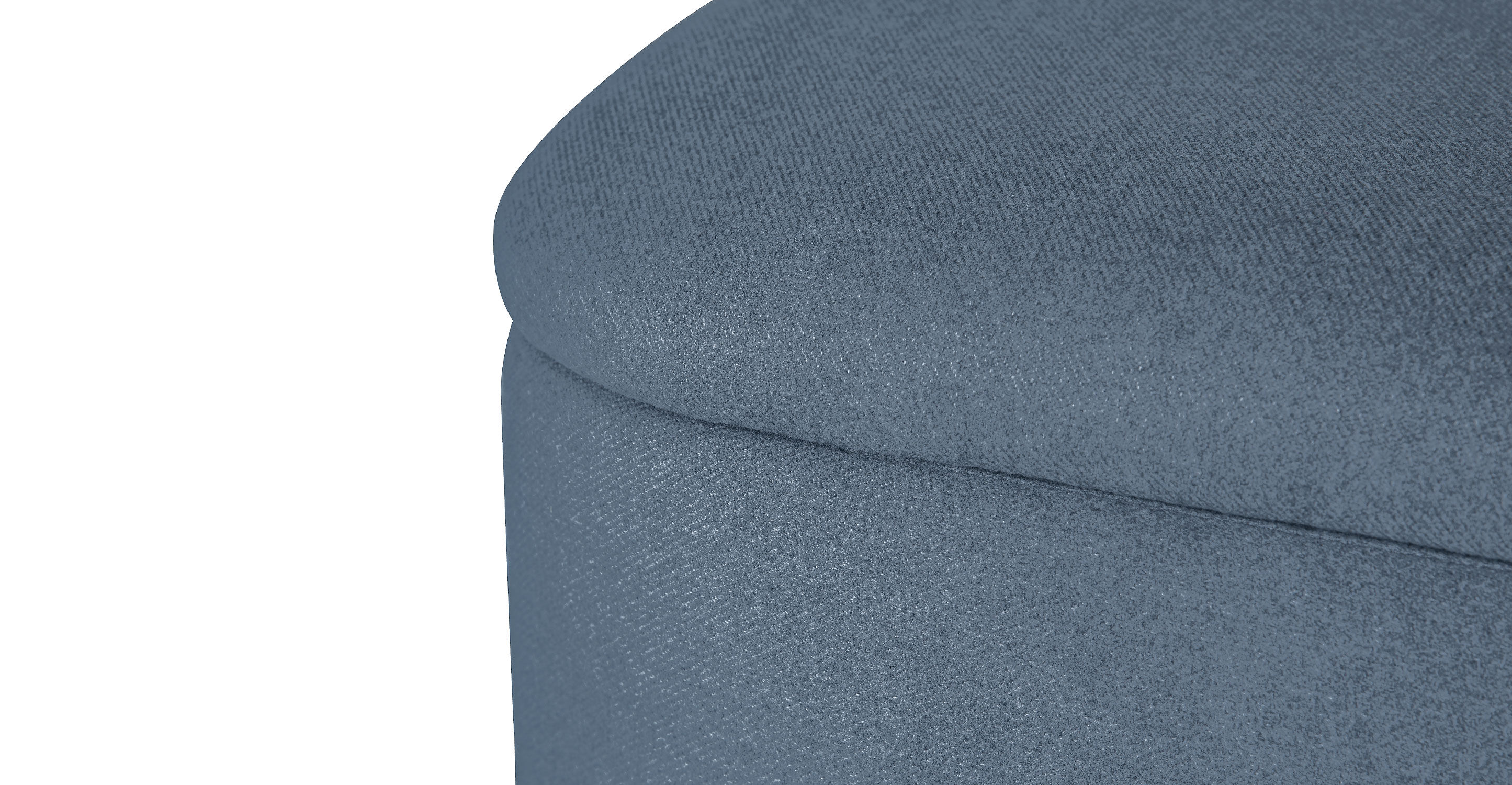 Maribo Blue Demure 19" Storage Ottoman thumbnail 7