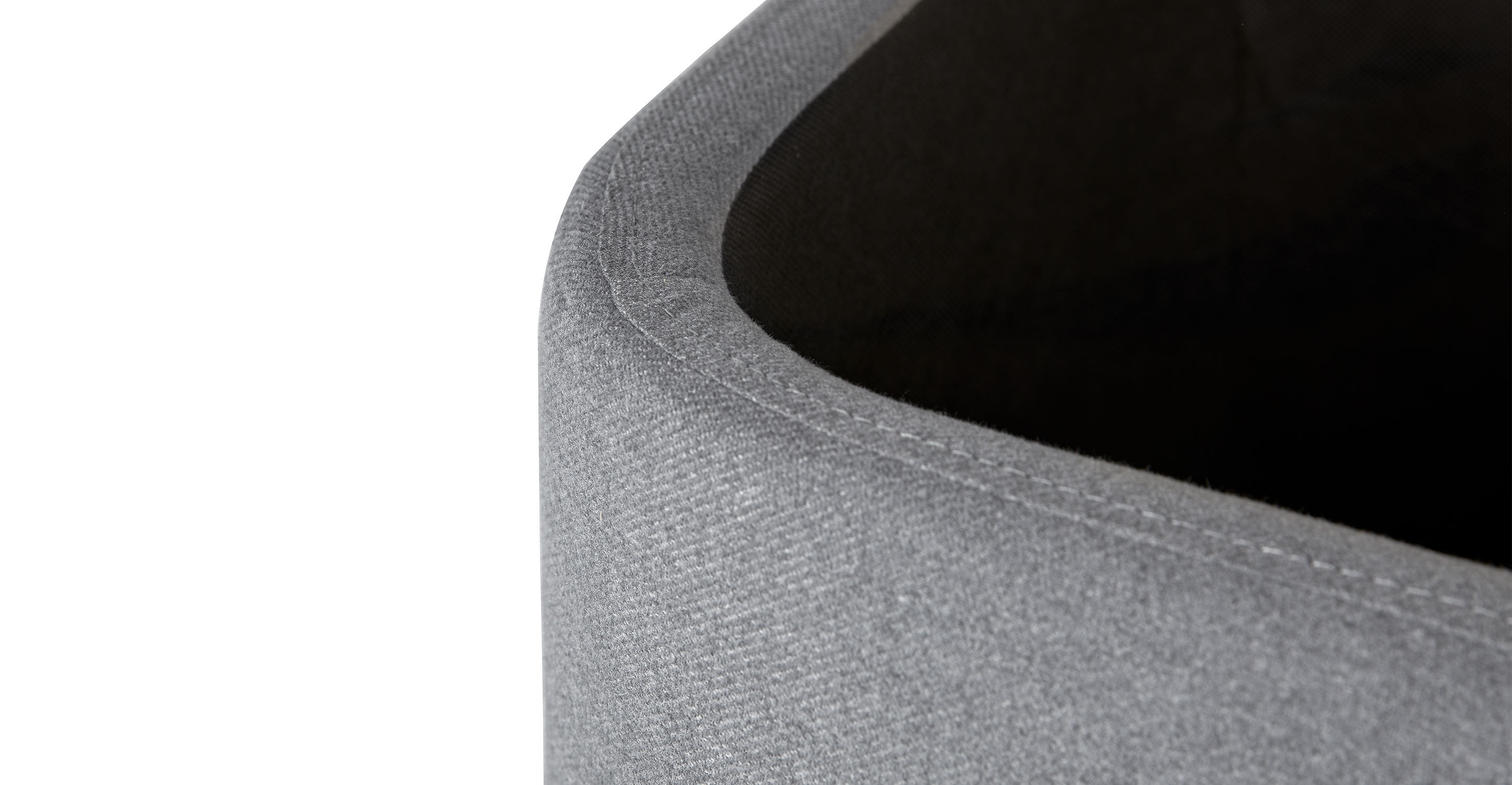 Maribo Stately Gray 19" Storage Ottoman thumbnail 6