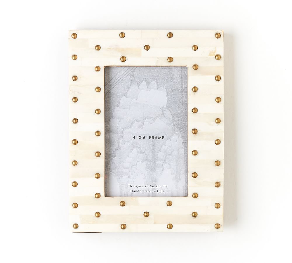 Wasma Bone And Brass Frame 4" x 6" thumbnail 2