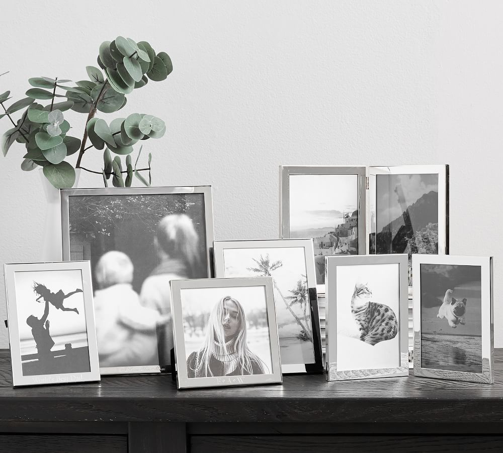 Modern Silver Hinged Frame With Frame thumbnail 4