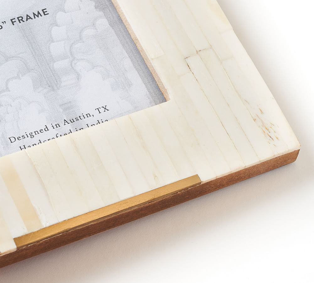 Saila Bone And Brass Frame - 4X6 thumbnail 4