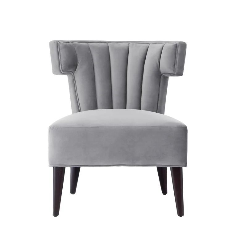 Sutton Tufted Velvet Wingback Chair thumbnail 3