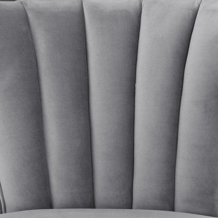 Sutton Tufted Velvet Wingback Chair thumbnail 5