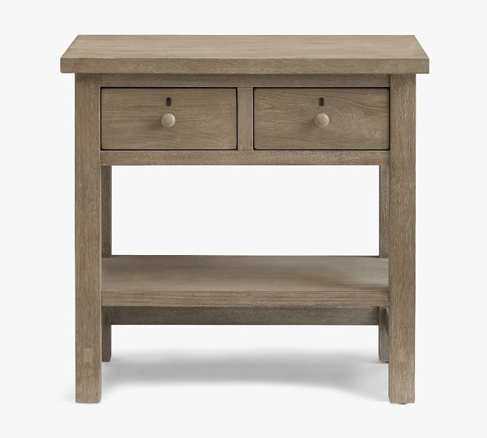 Farmhouse Drawer Nightstand - Gray Wash thumbnail 3