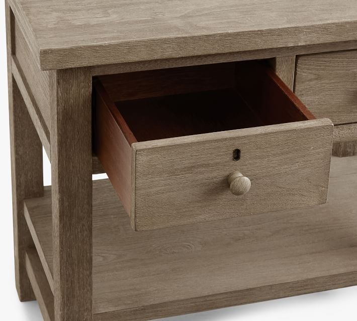 Farmhouse Drawer Nightstand - Gray Wash thumbnail 5