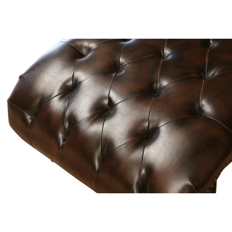 Clanton Tufted Bonded Chaise Lounge thumbnail 4