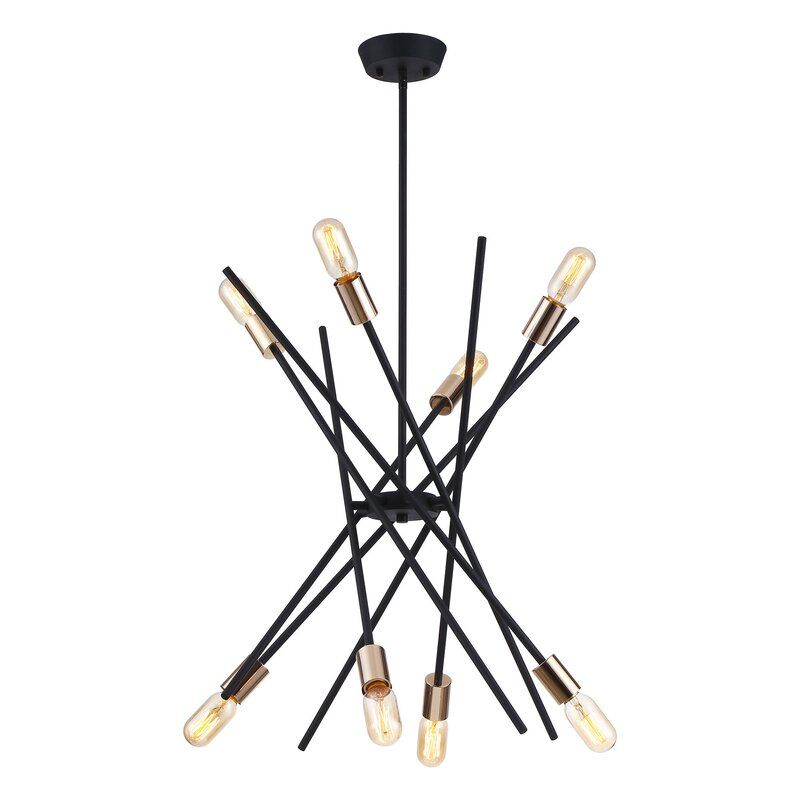 8 Light Sputnik Sphere Chandelier thumbnail 3