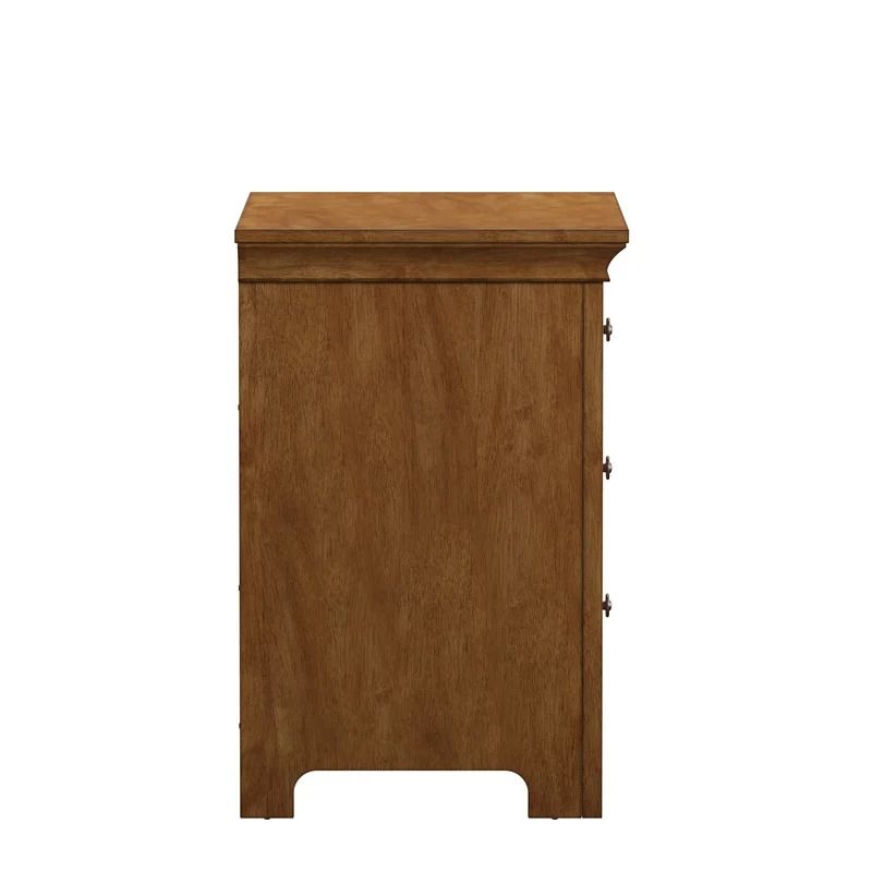 Kingery 3 Drawer Nightstand Oak thumbnail 4