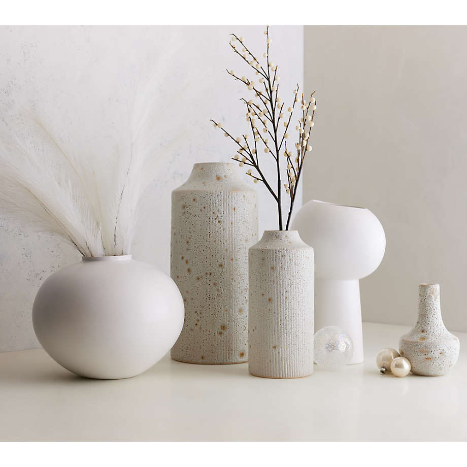 Jimena White Round Vase thumbnail 4