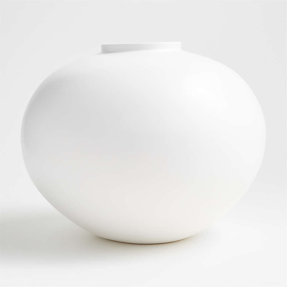 Jimena White Round Vase thumbnail 2