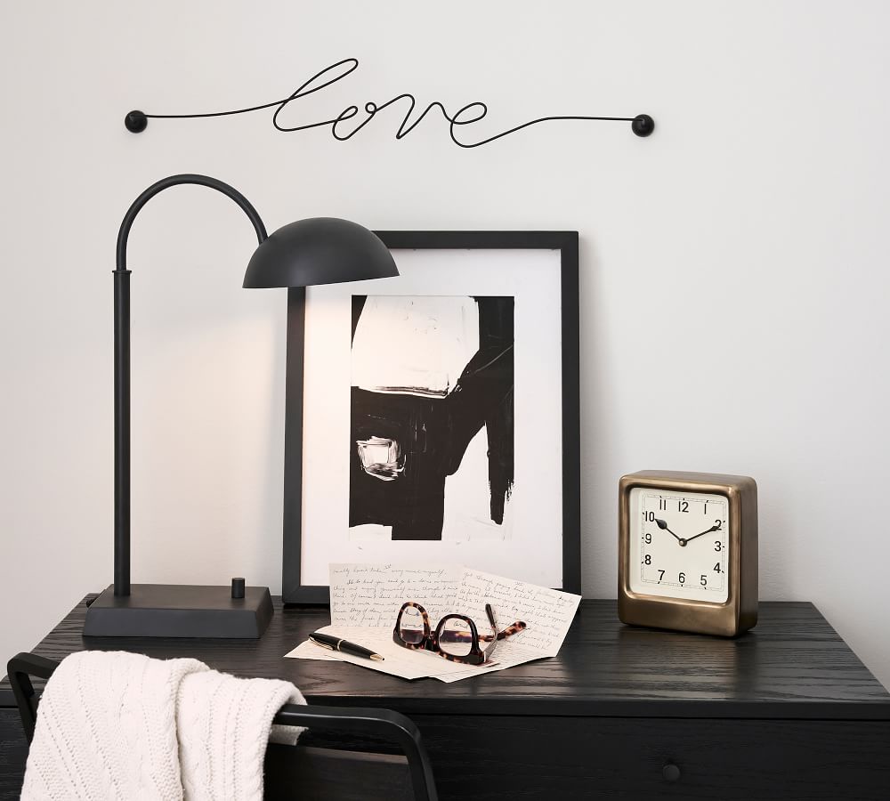 Sentiment Script Wall Art Bronze Love thumbnail 3