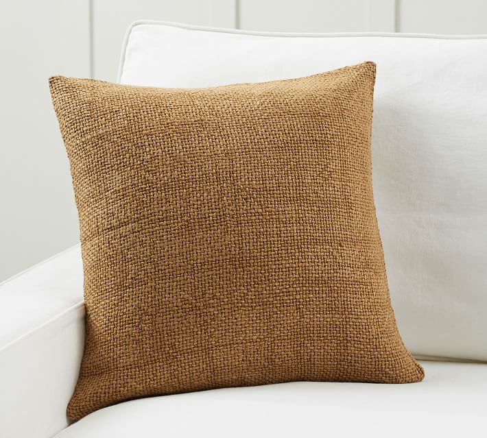 Faye Linen Textured Pillow Cover with insert thumbnail 2
