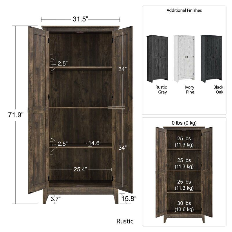 Berenice 4 Shelf Storage Cabinet thumbnail 4