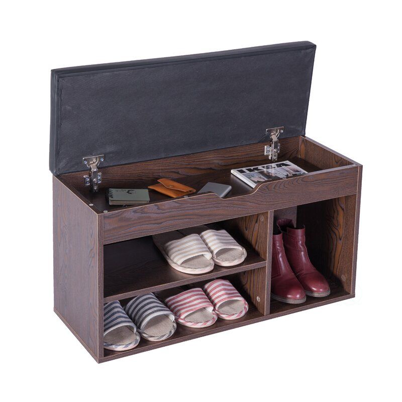 Brown Shoe Storage Bench thumbnail 2
