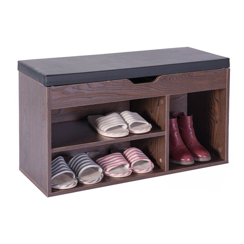 Brown Shoe Storage Bench thumbnail 3
