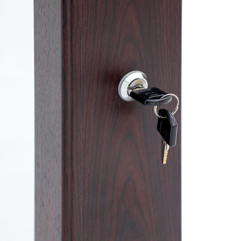 Wall Mounted Jewelry Armoire with Mirror thumbnail 4