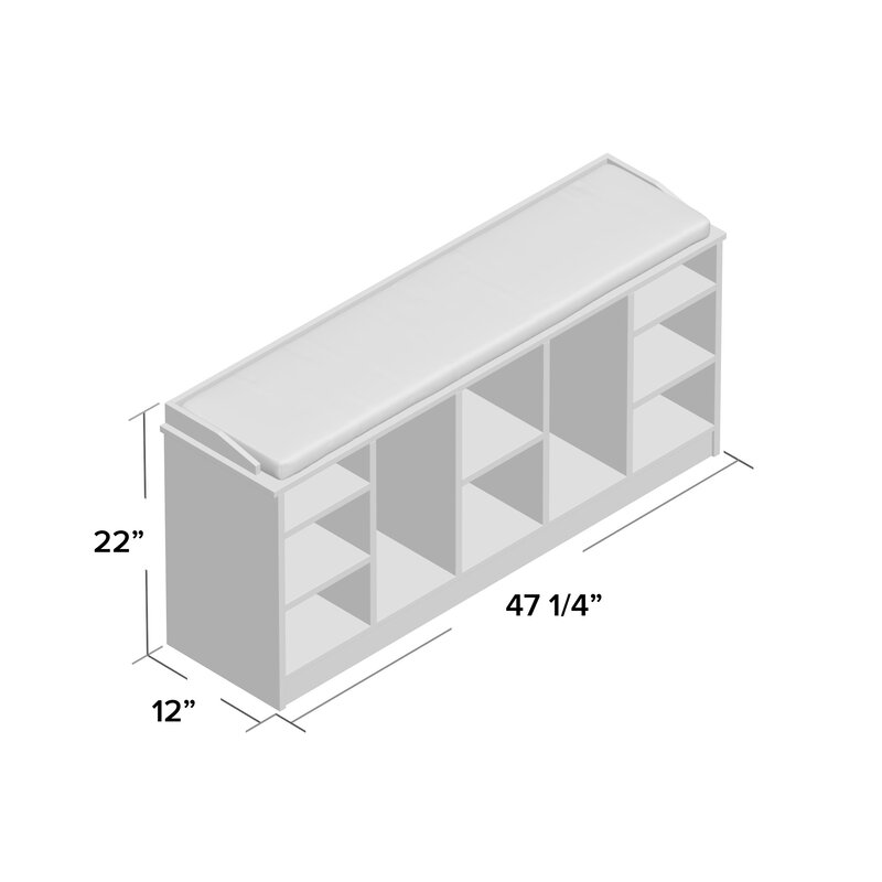 10 Pair Shoe Storage Bench thumbnail 3