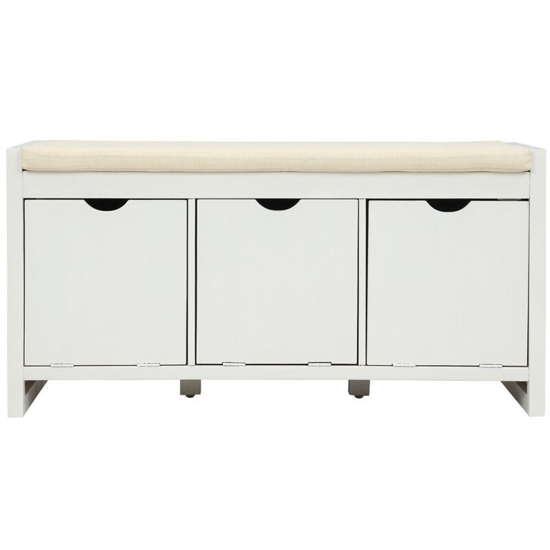 White Shoe Storage Cabinet thumbnail 2