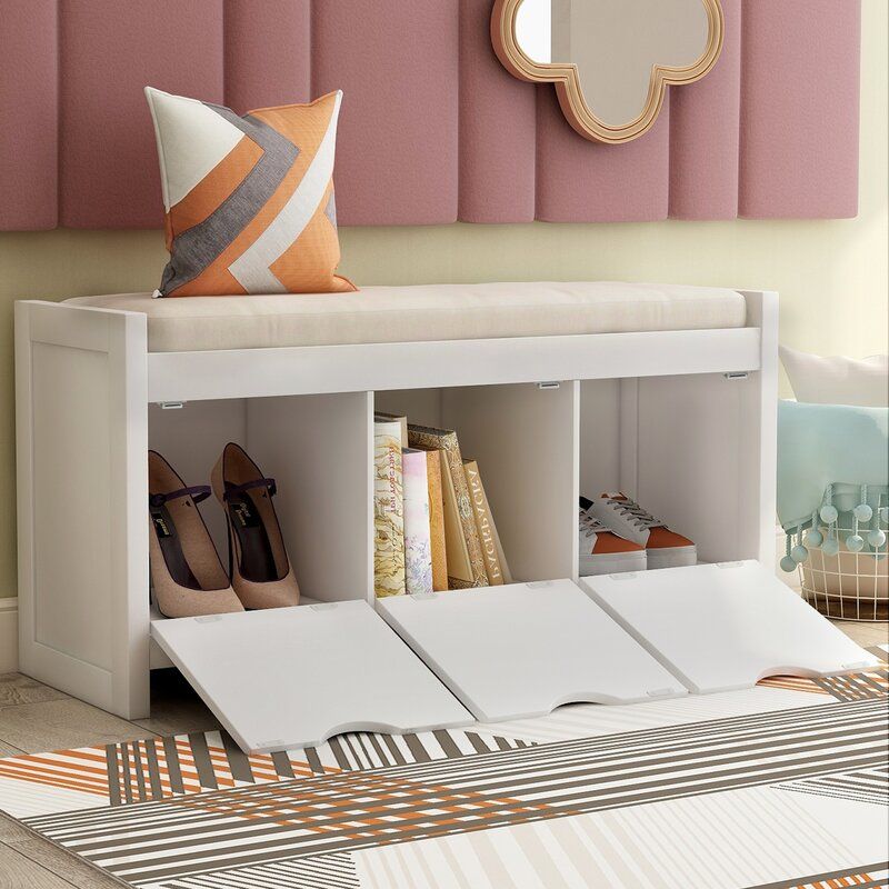 White Shoe Storage Cabinet thumbnail 7