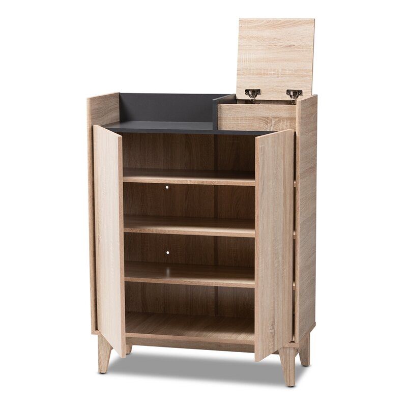 Mid Century Modern Shoe Cabinet thumbnail 2
