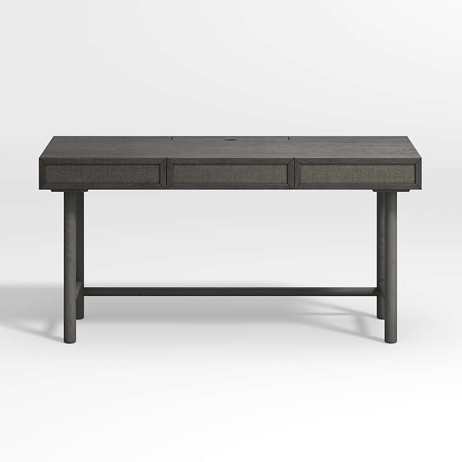 Granger Charcoal Oak Desk with Outlet thumbnail 2