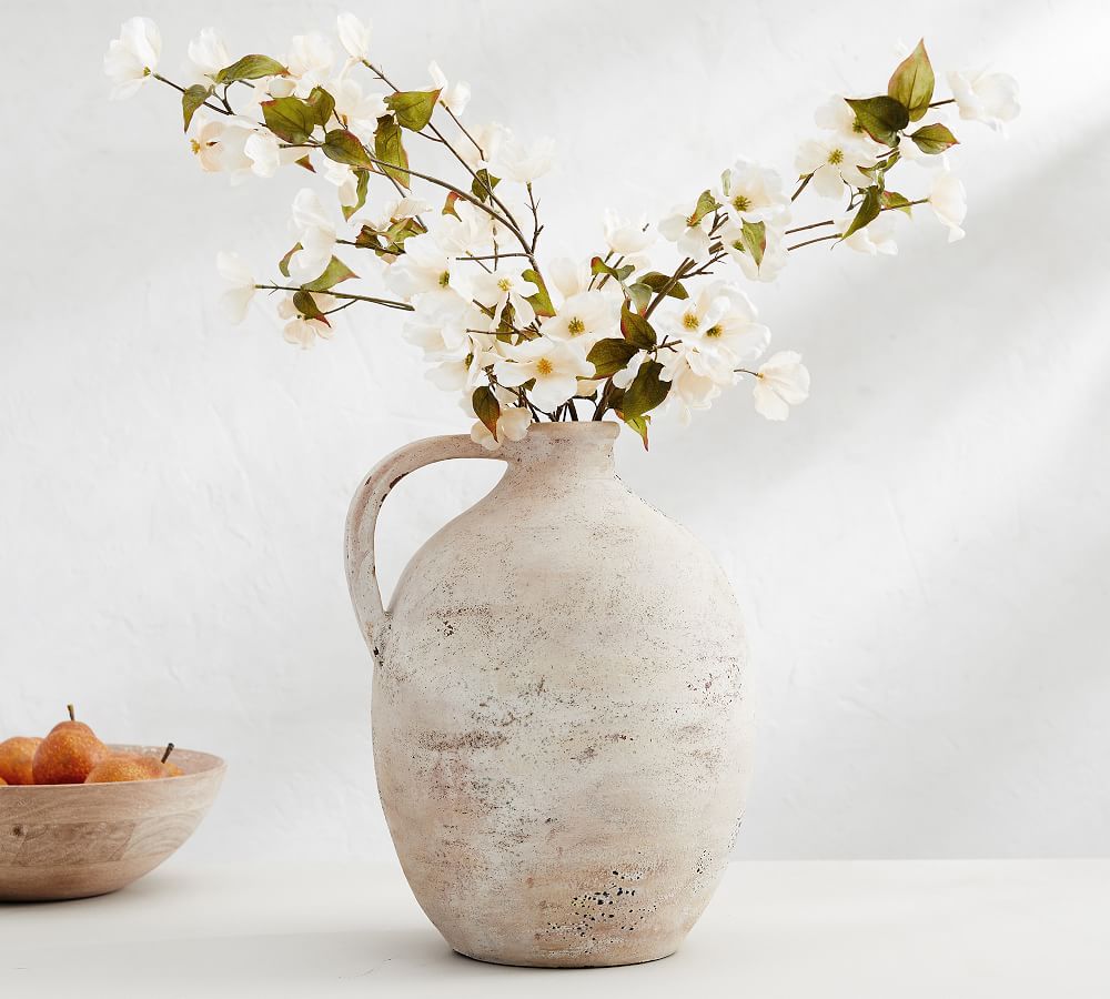 Artisan Hand Painted Earthenware Vase thumbnail 2