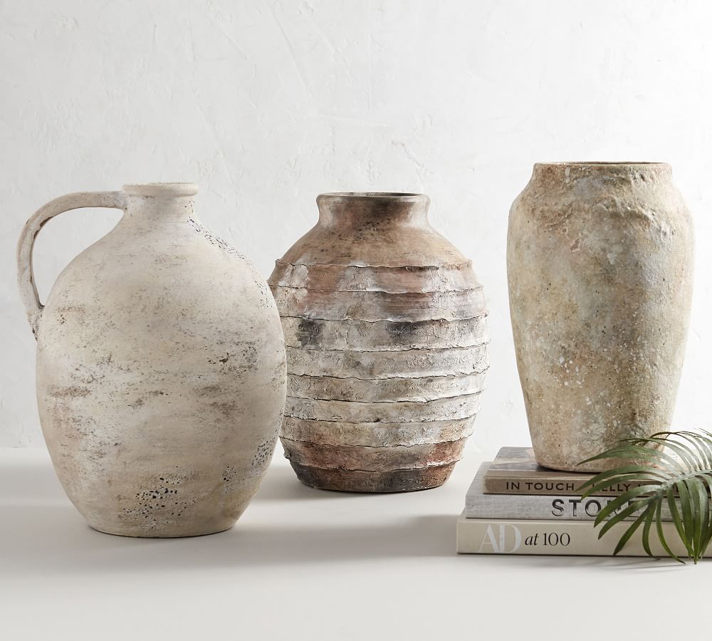 Artisan Hand Painted Earthenware Vase thumbnail 3