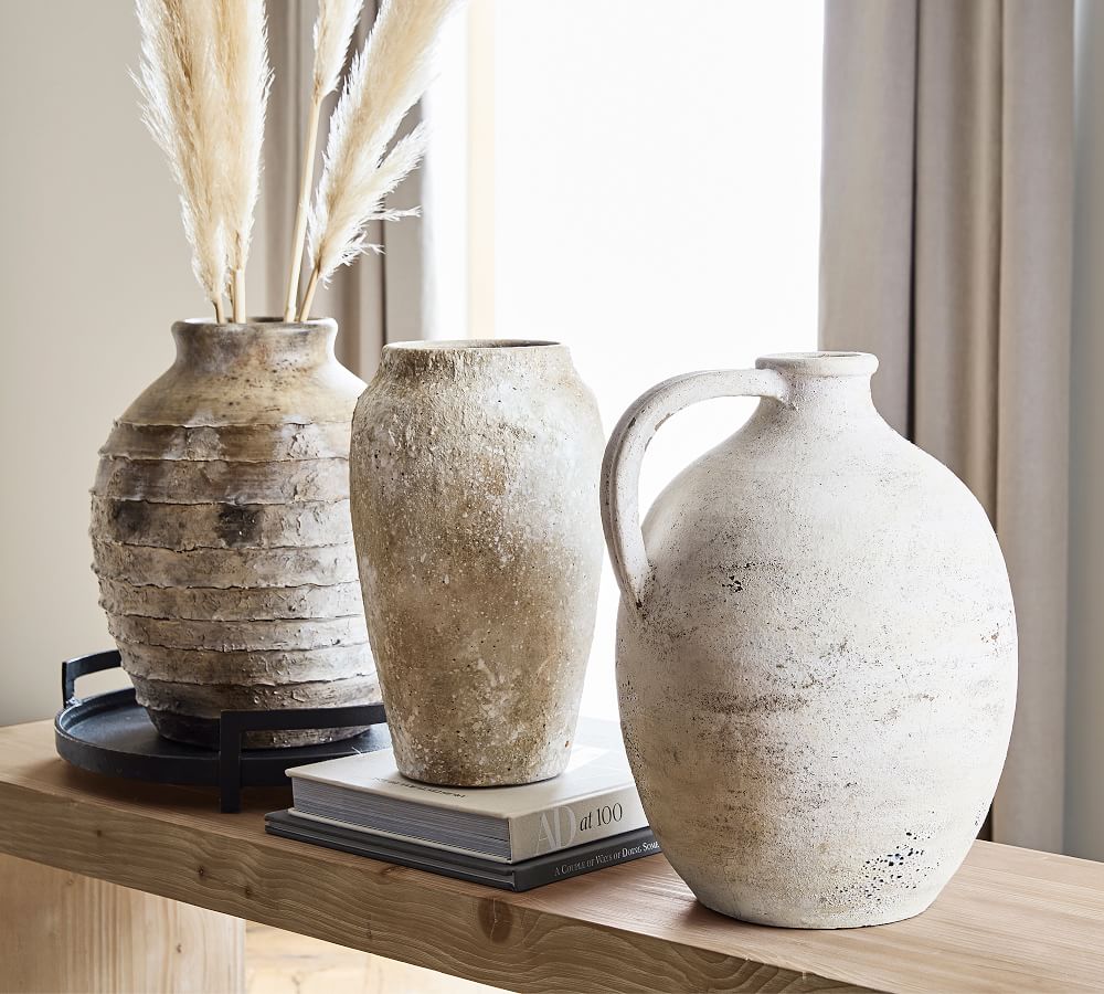 Artisan Hand Painted Earthenware Vase thumbnail 4
