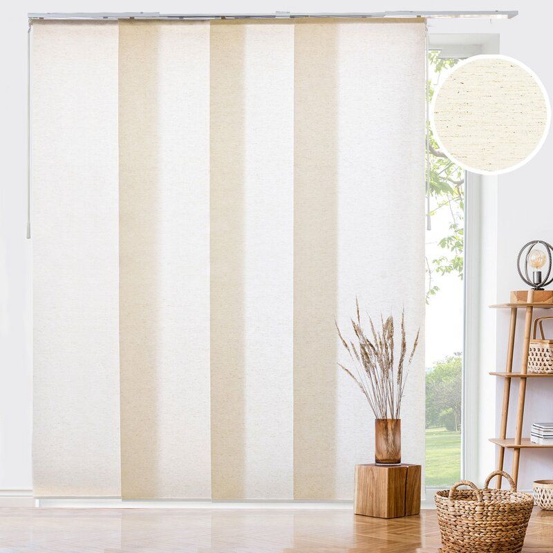 Adjustable Sliding Panel Track Semi Sheer Vertical Blind thumbnail 2