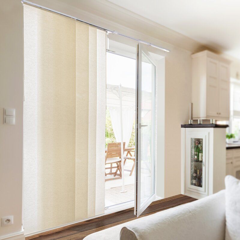Adjustable Sliding Panel Track Semi Sheer Vertical Blind thumbnail 4