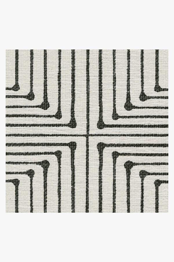 Jonathan Adler Inkdrop Black and Ivory Rug 9'x12' thumbnail 3