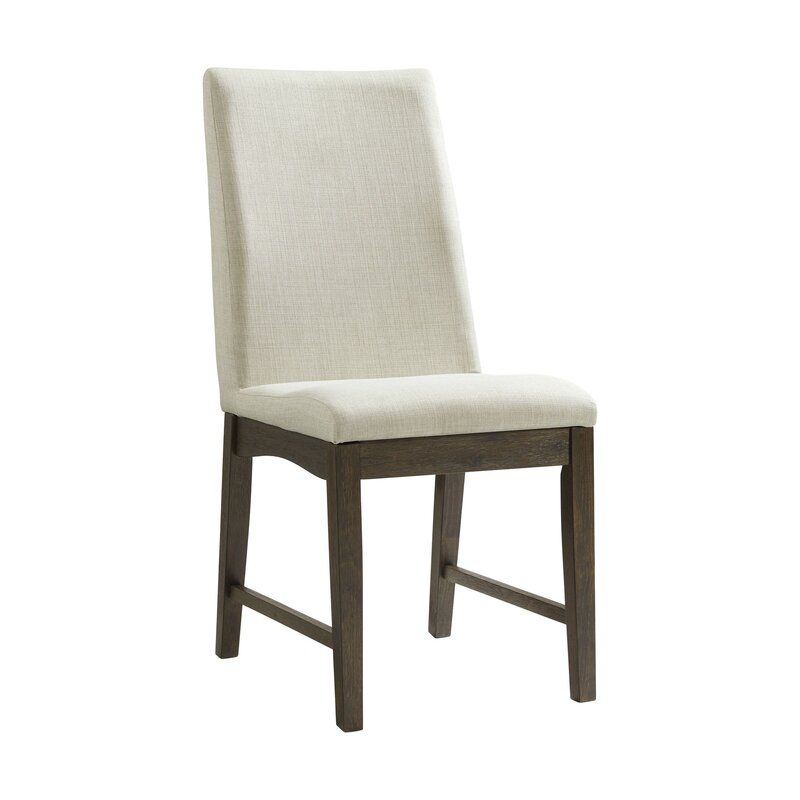 Acton Upholstered Side Chair in Cream (Set of 2) thumbnail 2
