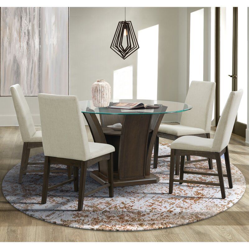Acton Upholstered Side Chair in Cream (Set of 2) thumbnail 7