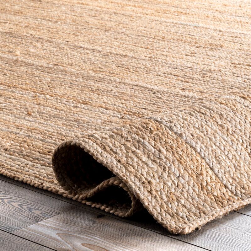 Handmade Braided Jute Sisal Natural Area Rug-2'6"x 8' thumbnail 4
